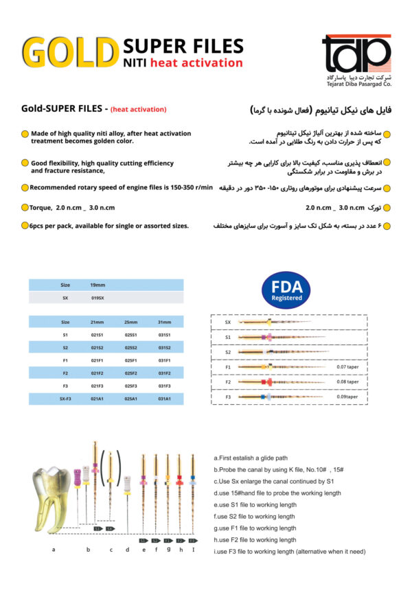 فایل روتاری Gold Super Files III (هامرز مدیکال)