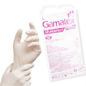 دستکش جراحی لاتکس بدون پودر Gamatex Op-Perfect Excellent - حریر